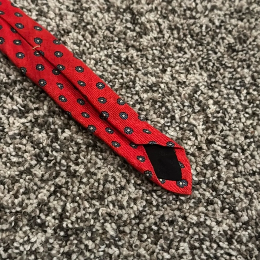 Ferrell Reed for Pope’s Red/Blue Flower Pattern Neck Tie Men’s